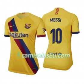 Camisolas de Futebol FC Barcelona Lionel Messi 10 Mulher Equipamento Alternativa 2019/20 Manga Curta